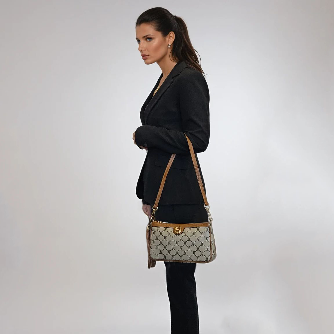 Monogram Pouch with Shoulder Strap – 2020