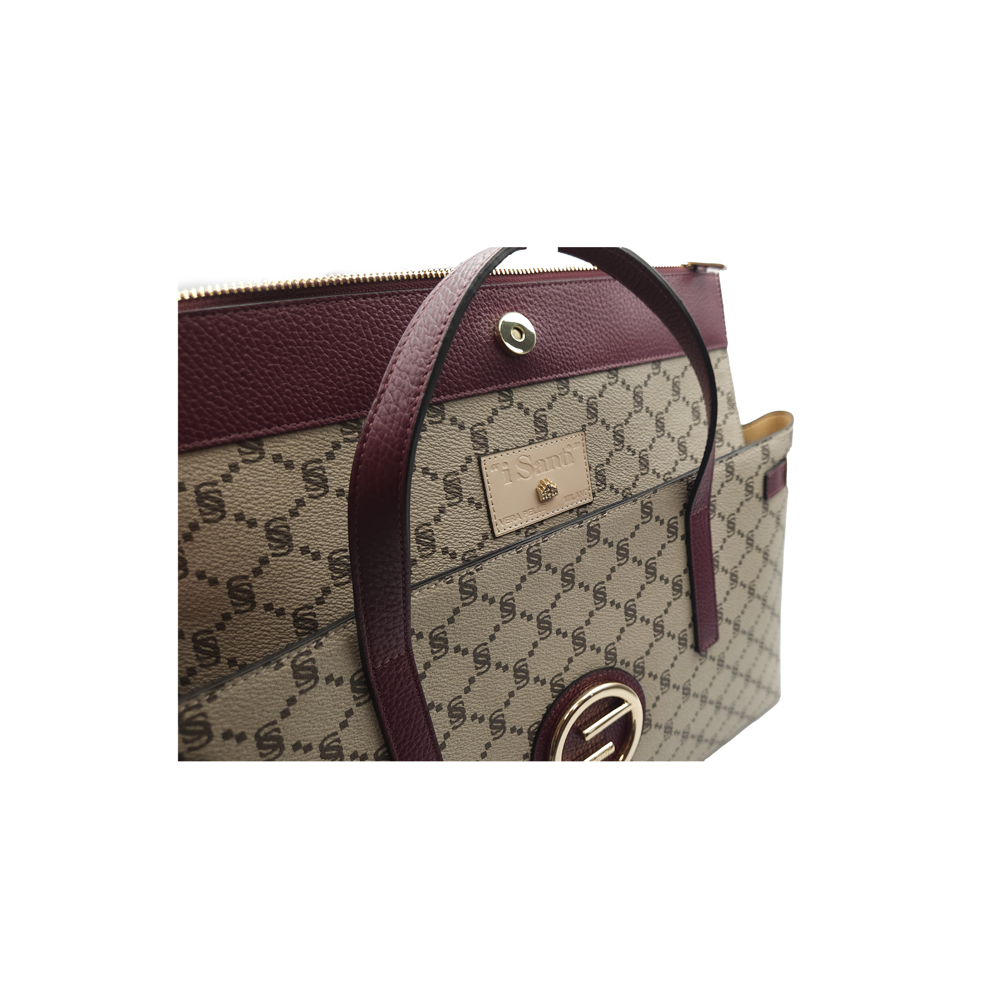Big satchel monogram "i Santi" - 2056