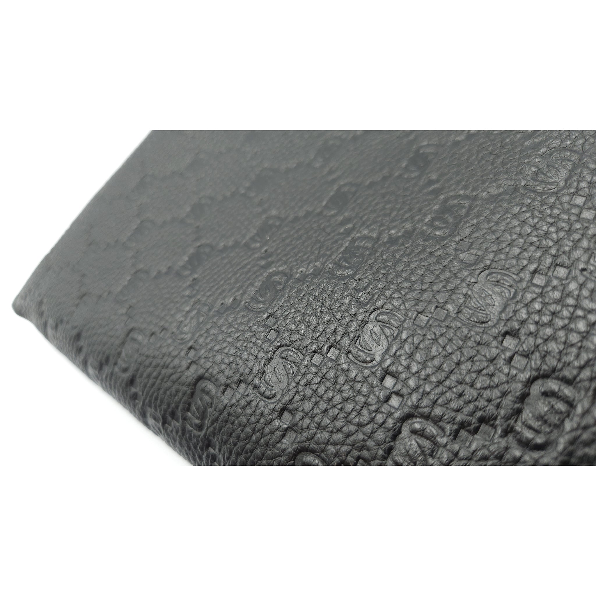 Mini Genuine Leather Pouch with Engraved “I Santi” Monogram – 2060
