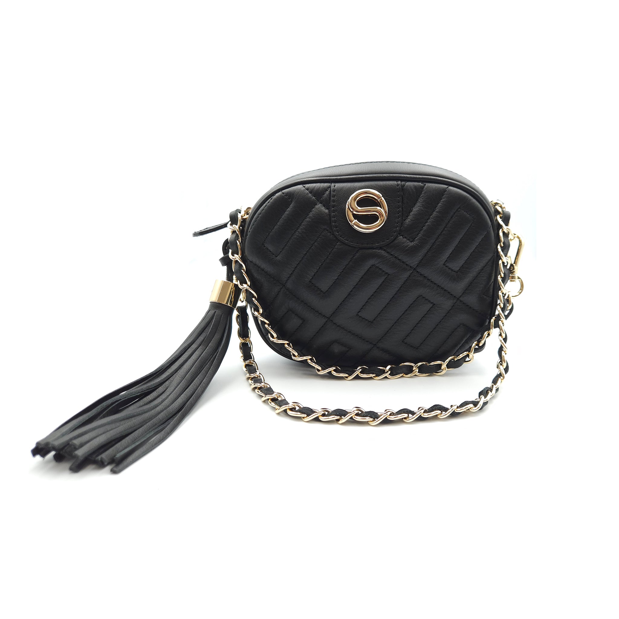 “I Santi” Mini Quilted Crossbody Bag – 2024