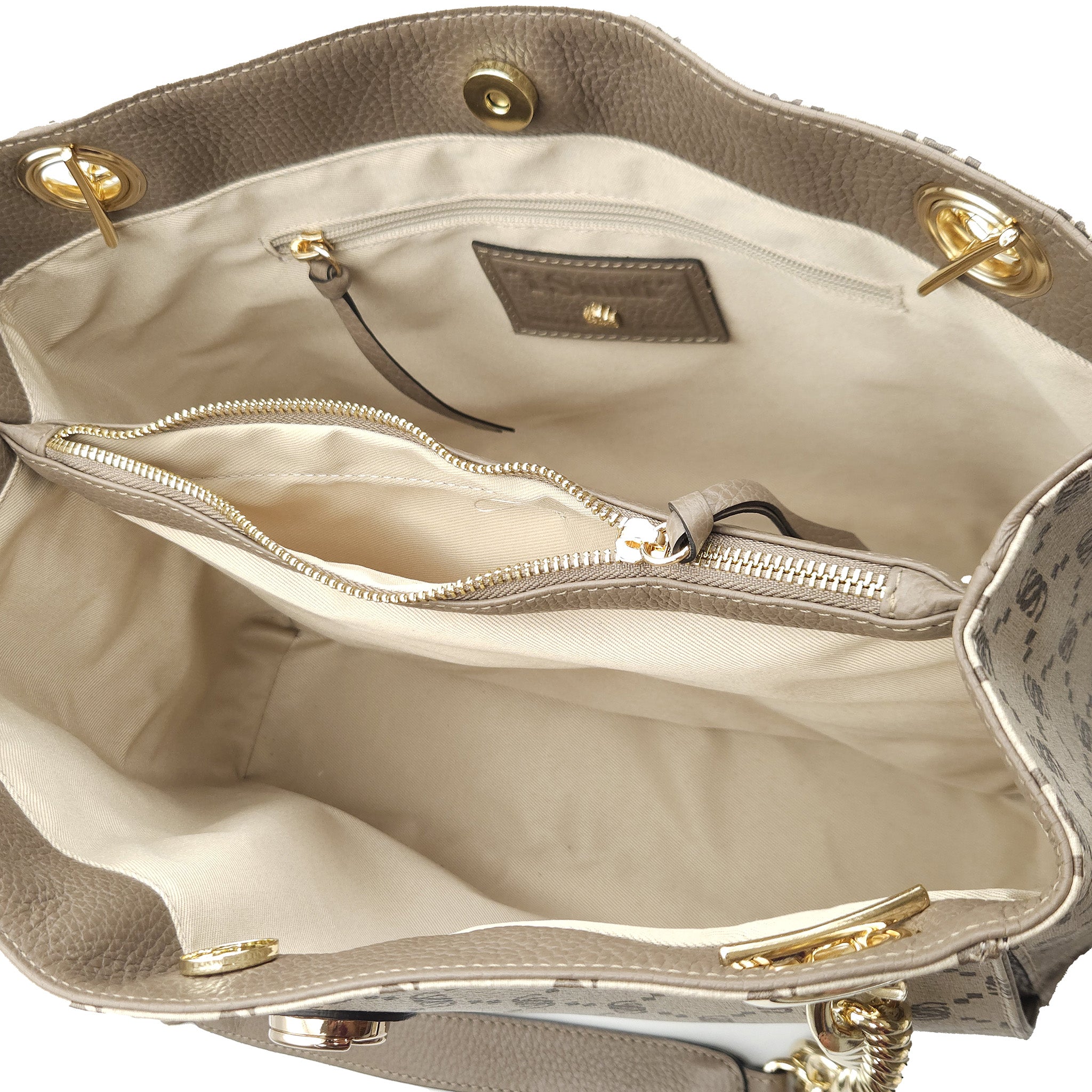 Monogram Shopper with Gold Chain – 2033