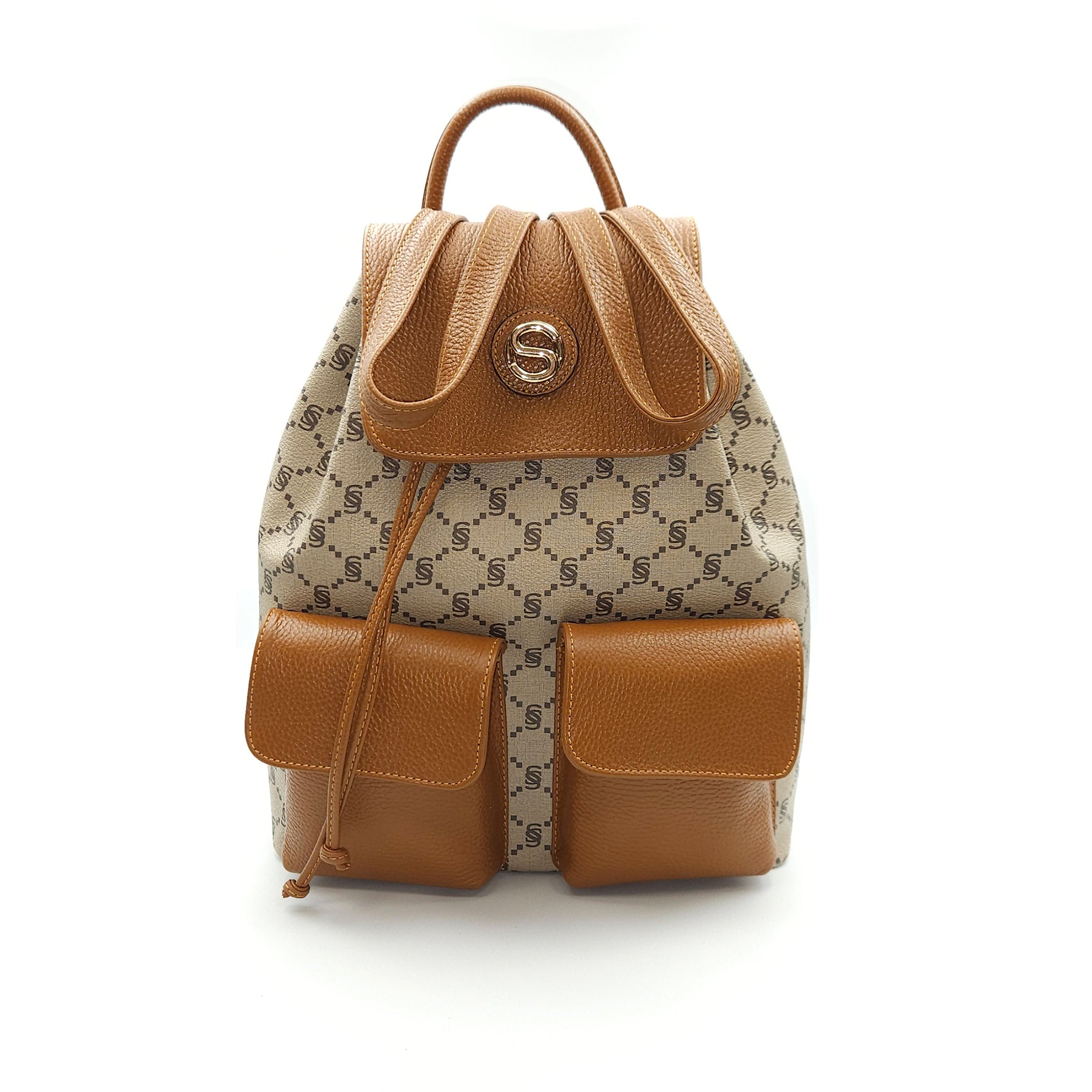 Monogram Backpack with Front Pockets – 2034