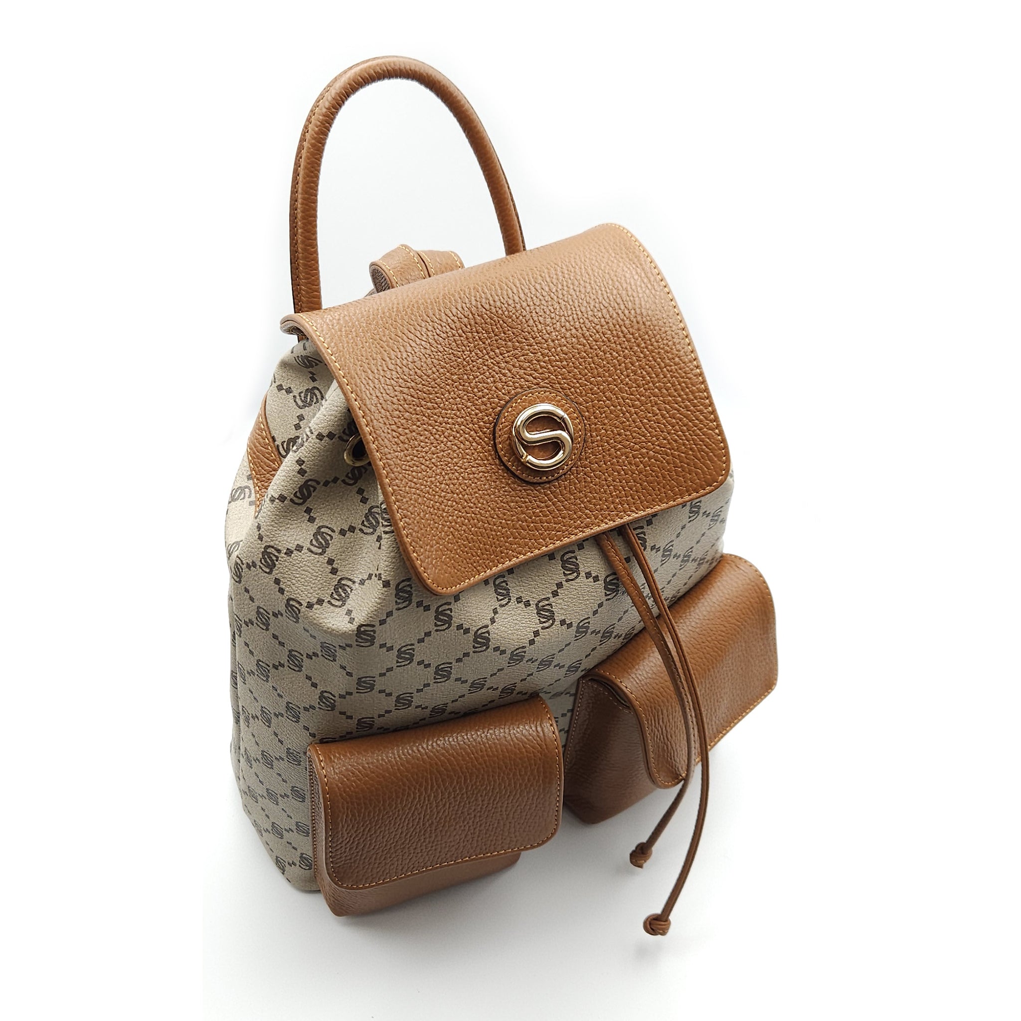 Monogram Backpack with Front Pockets – 2034