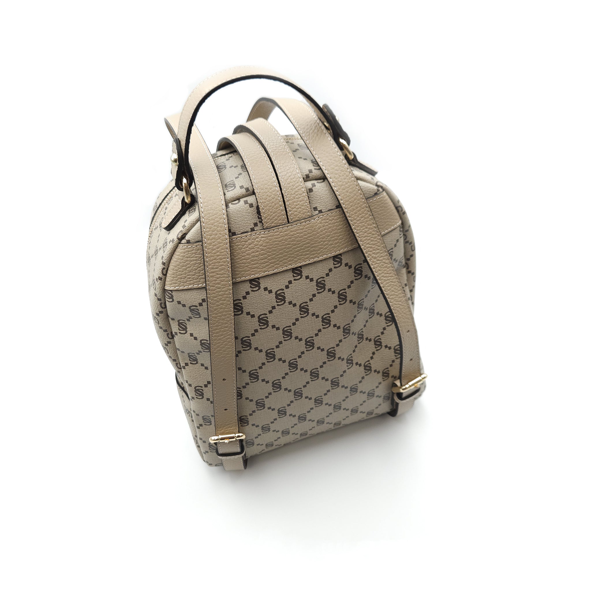 “I Santi” Monogram Backpack with Front Pocket – 2063