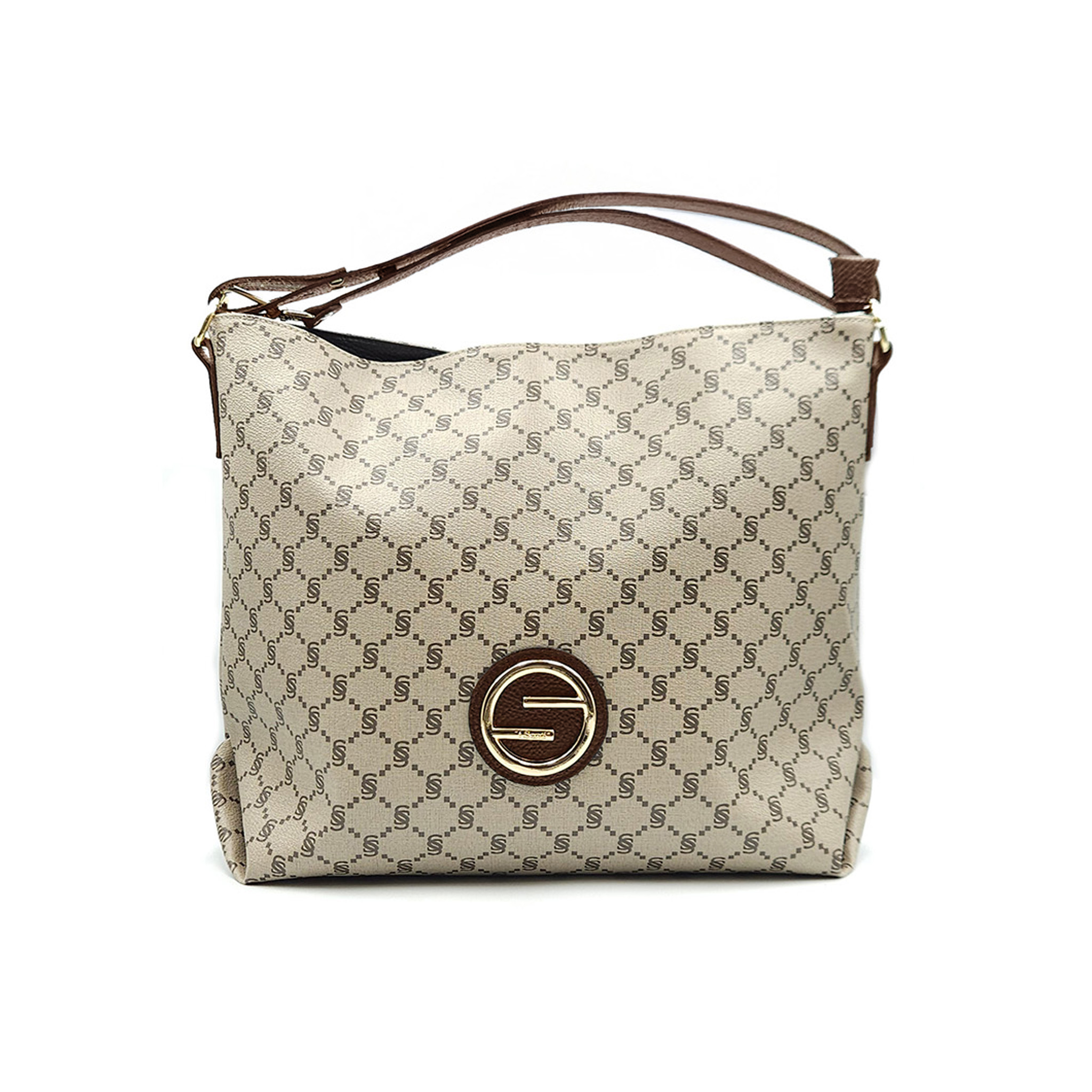 Grand sac besace monogramme "I Santi" – 2032