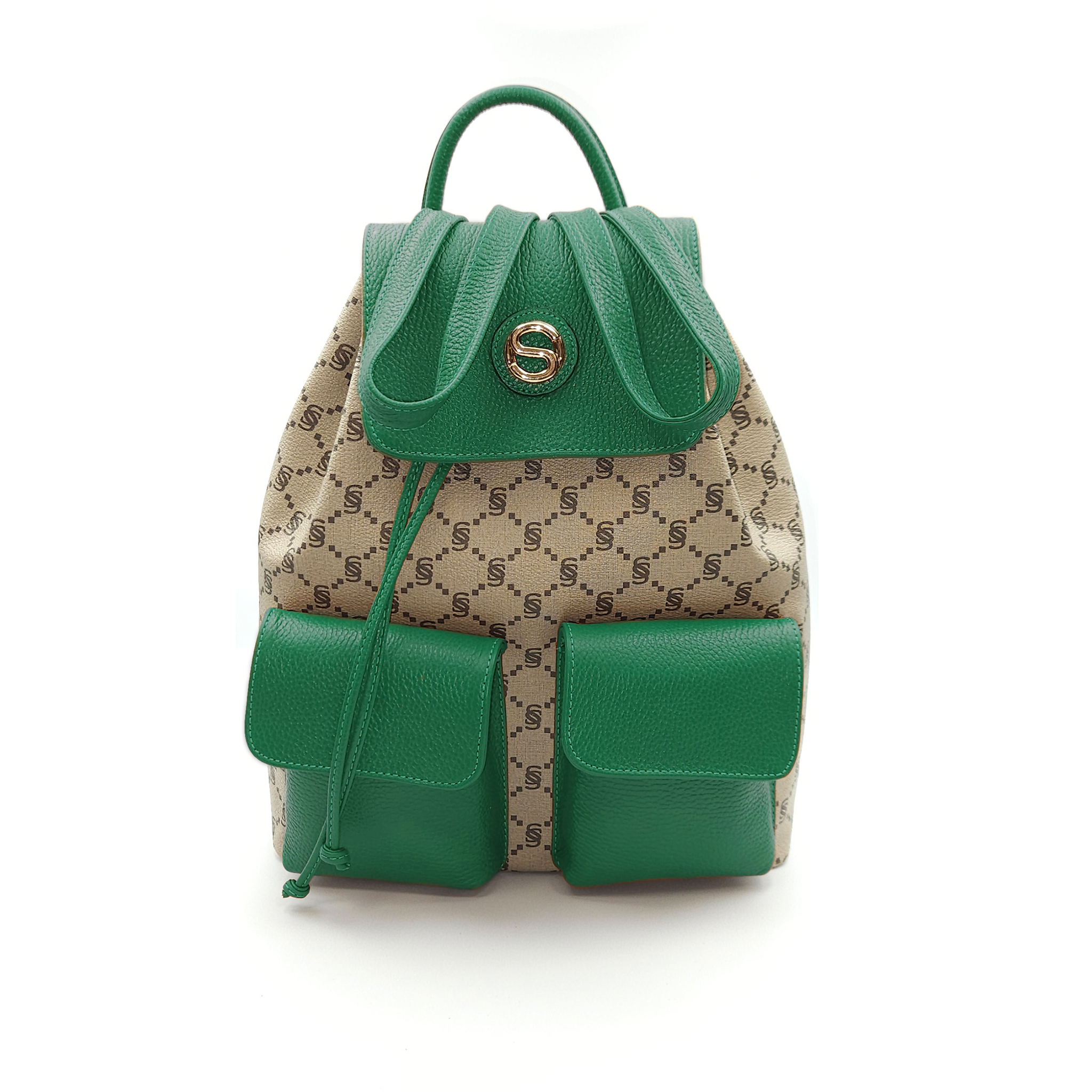 Monogram Backpack with Front Pockets – 2034