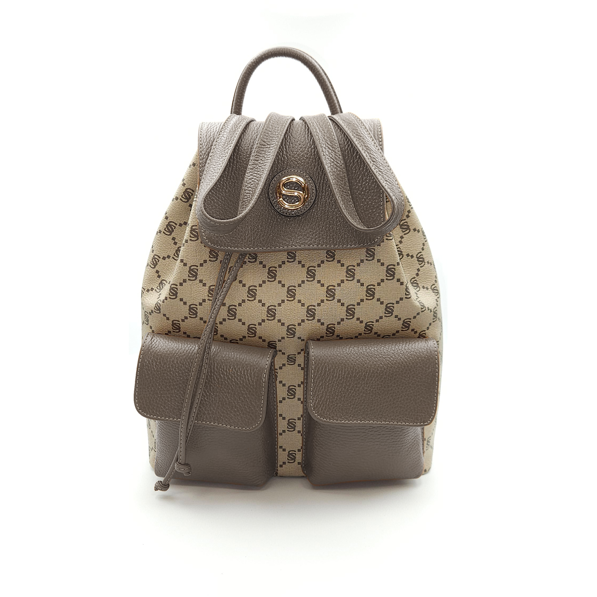 Monogram Backpack with Front Pockets – 2034