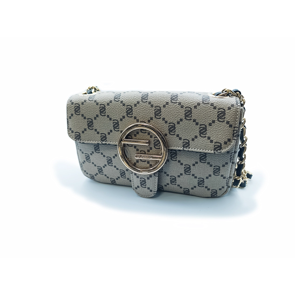 Sac à épaule monogramme avec chaîne et fermoir iconique – I Santi 2037