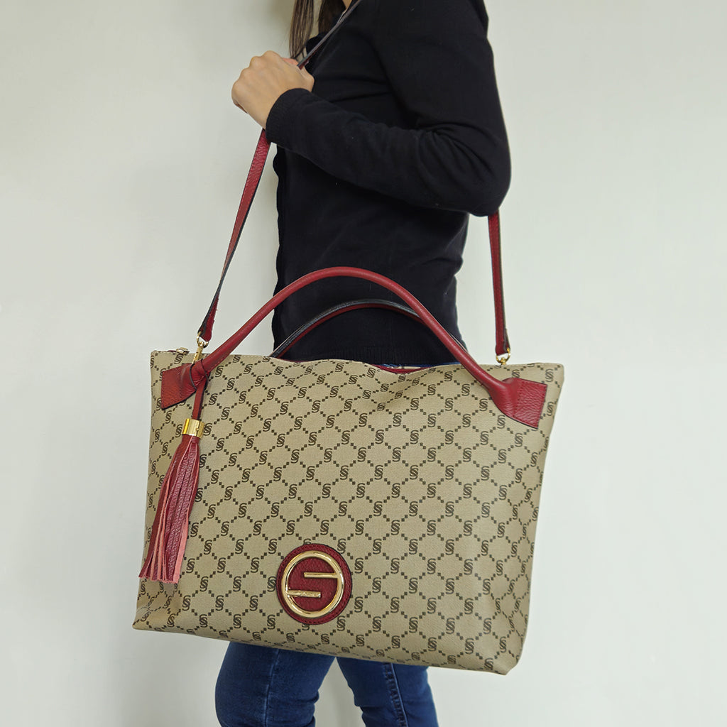 “I Santi” Monogram Shoulder Bag – 2050