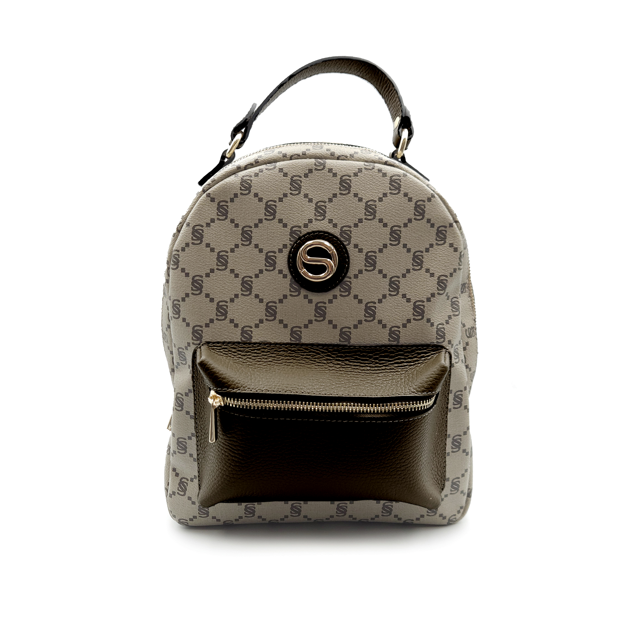 “I Santi” Monogram Backpack with Front Pocket – 2063